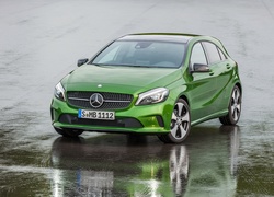 Zielony, Mercedes, Klasa A, 2015