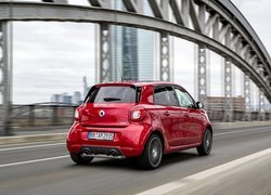 Czerwony, Smart Forfour Brabus, 2017, Tył