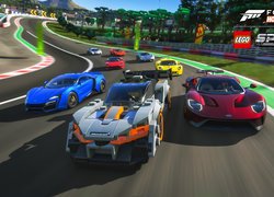 Gra, Forza Horizon 4, LEGO Speed Champions, Tor, Wyścig, Plakat