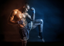 Trening, Stuka walki Muay Thai, Samuel Andoche, Tatuaż