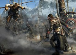 Gra, Assassins Creed Rogue, Postacie, Statek, Walka