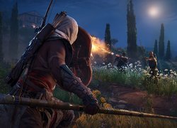 Gra, Assassins Creed Origins, Bayek, Łuk, Walka