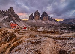 Góry, Tre Cime di Lavaredo, Dolomity, Schronisko Auronzo, Kaplica, Trydent-Górna Adyga, Włochy