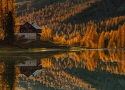 Schronisko nad brzegiem jeziora Lago Federa