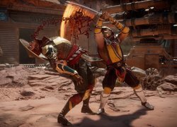 Mortal kombat 11, Walka, Raiden, Scorpion