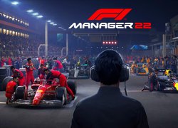 Gra, F1 Manager 22, Bolidy, Mechanicy, Service, Plakat