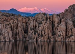 Stany Zjednoczone, Arizona, Flagstaff, Góry, Skały, Rzeka