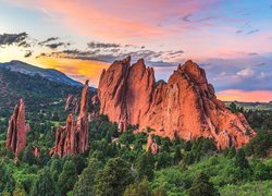 Skały Garden of the Gods w Kolorado