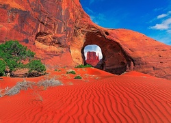 Stany Zjednoczone, Park Narodowy Monument Valley, Monument Valley, Dolina Pomników, Utah, Arizona, Czerwone, Skały