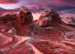 Góry, Czerwone, Skały, White Pocket, Vermilion Cliffs, Arizona, Stany Zjednoczone