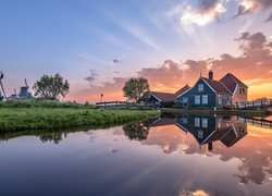 Skansen Zaanse Schans w Holandii