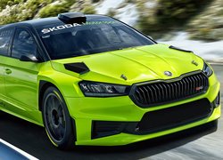 Skoda Fabia RS Rally2 na drodze