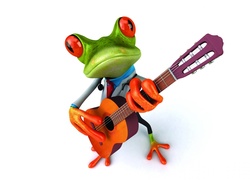 Żaba, Śmieszna, Gitara
