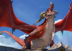 Smok z gry World of Warcraft Dragonflight