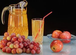 Sok z winogron i jabłek