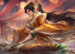 Gra, League of Legends, Postać, Kobieta, Sona, Instrument
