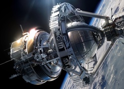 Stacja kosmiczna Battle School z filmu science fiction Gra Endera
