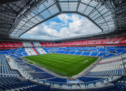 Stadion Parc Olympique Lyonnais we francuskim mieście Lyon