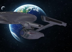 Statek kosmiczny Enterprise NCC-1701 z serii filmów Star Trek