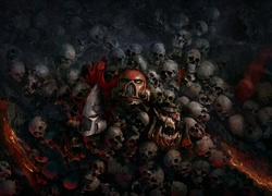 Stos czaszek w grze komputerowej Warhammer 40,000: Dawn of War III