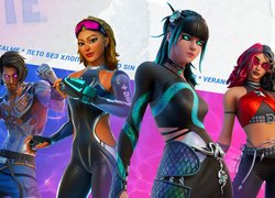 Gra, Fortnite, Postacie, Surf Team, Plakat