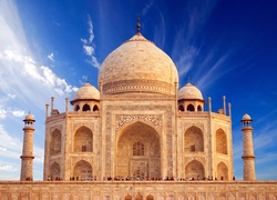 Świątynia Tadż Mahal w indyjskiej Agrze