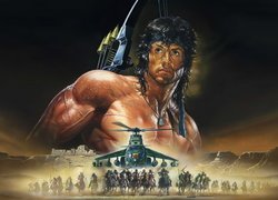 Sylvester Stallone z filmu Rambo 3