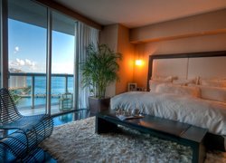 Sypialnia z widokiem na morze