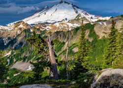 Szczyt Mount Baker i Góry Kaskadowe