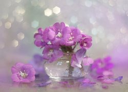 Szklany wazonik na kwiatki