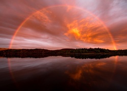 Norwegia, Morze Norweskie, Tęcza