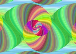 Tęczowe spirale w grafice