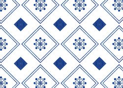 Biało-niebieska, Tekstura, Kwadraty