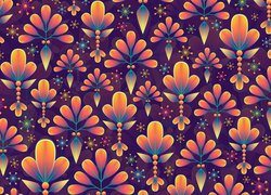 Tekstura w kwiatowy deseń