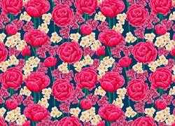Tekstura, Kwiaty, Róże