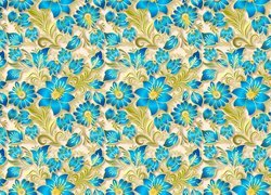 Tekstura z niebieskimi kwiatkami