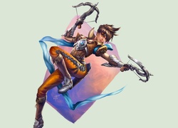 Tracer z kuszami - postać z gry Overwatch