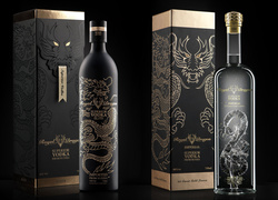 Wódka, Royal Dragon, Butelki, Opakowania