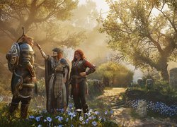Trzy postacie z gry Assassins Creed Valhalla