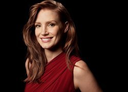 Uśmiechnięta Jessica Chastain