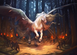 Pegaz, Skrzydlaty, Koń, Fantasy
