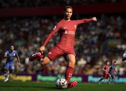 Piłkarz, Virgil van Dijk, Mecz, Boisko, Gra, Fifa 23