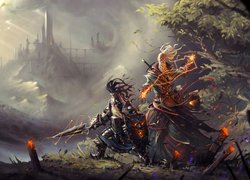 Walczące postacie z gry Divinity Original Sin II