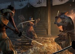 Walczące postacie z gry Sekiro Shadows Die Twice