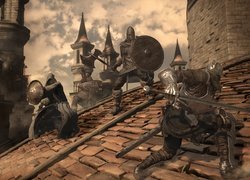 Postacie, Wojownik, Rycerz, Walka, Gra, Dark Souls 3