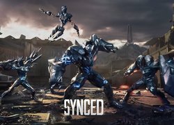 Walka robotów z gry Synced Off Planet