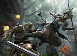 For Honor, Walka, Samuraj Nobushi, Rycerz