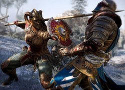 Walkiria walcząca z rycerzem w For Honor