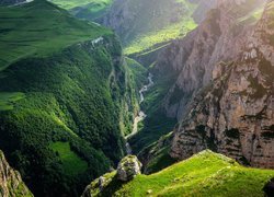 Wąwóz Tanga Alti w górach Azerbejdżanu