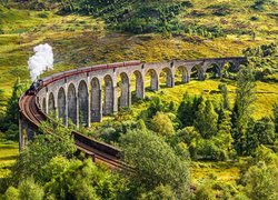 Wiadukt Glenfinnan w Szkocji